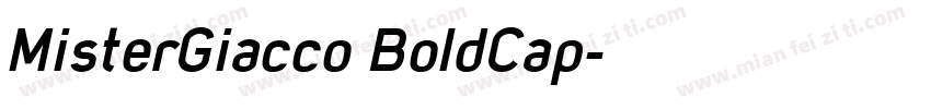 MisterGiacco BoldCap字体转换